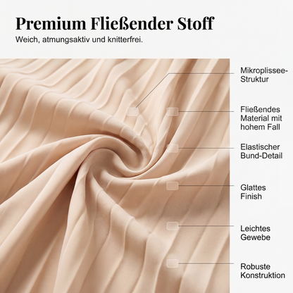 ✨Plissierte Weite-Hosen mit Kordelzugbund