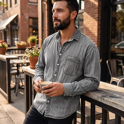HERNÁN | CAMISA DENIM RETRO
