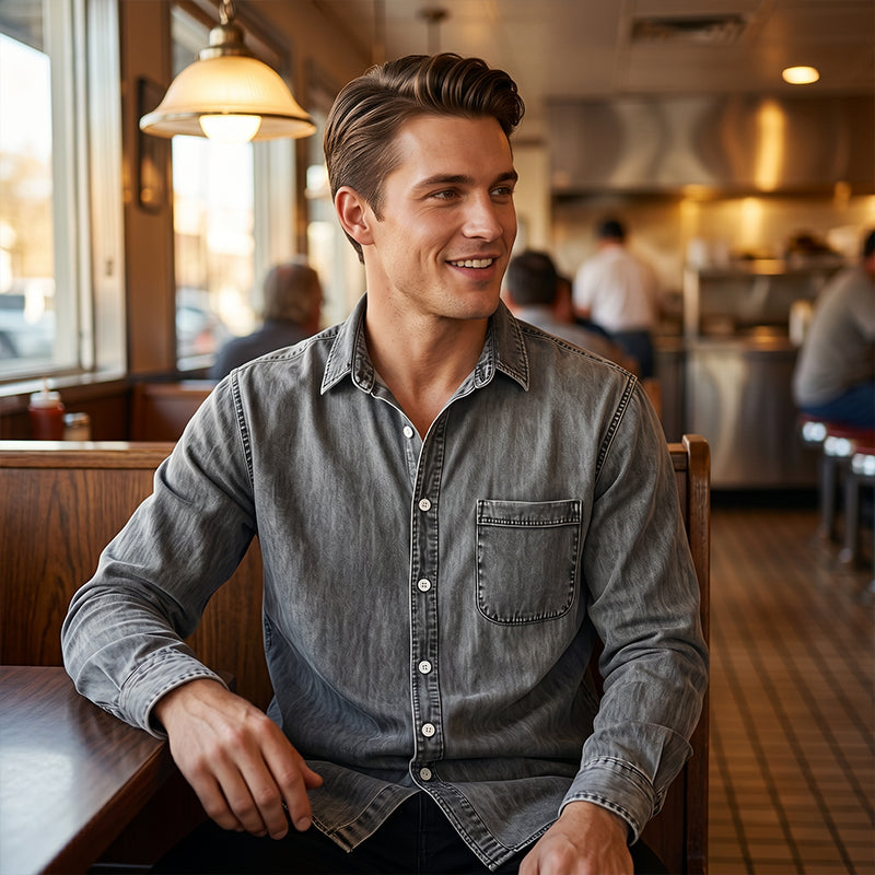 HERNÁN | CAMISA DENIM RETRO