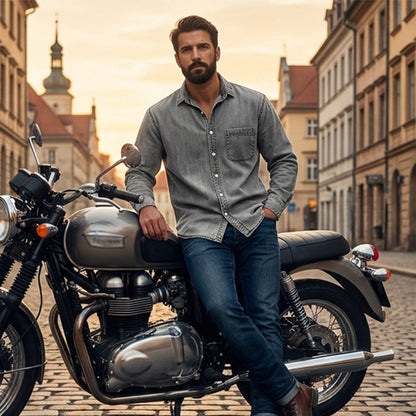 HERNÁN | CAMISA DENIM RETRO