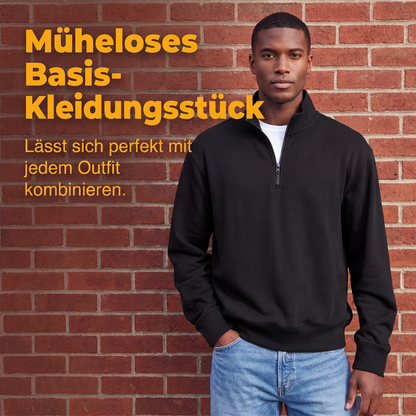 Hochwertiges Quarter-Zip Sweatshirt zum Überziehen