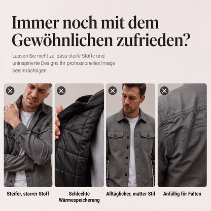 MANUEL | CHAQUETA DE ANTE SINTÉTICO A CUADROS
