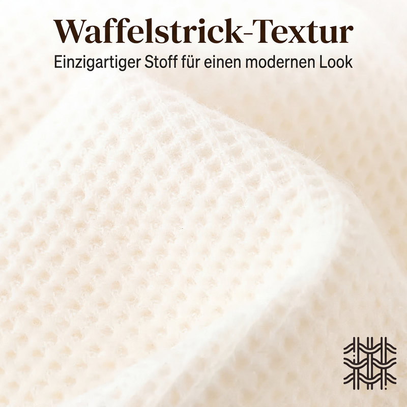 📢📢50%Rabatt!!!🎉⭐ Top-bewertet – V-Ausschnitt-Bluse mit Waffeltextur