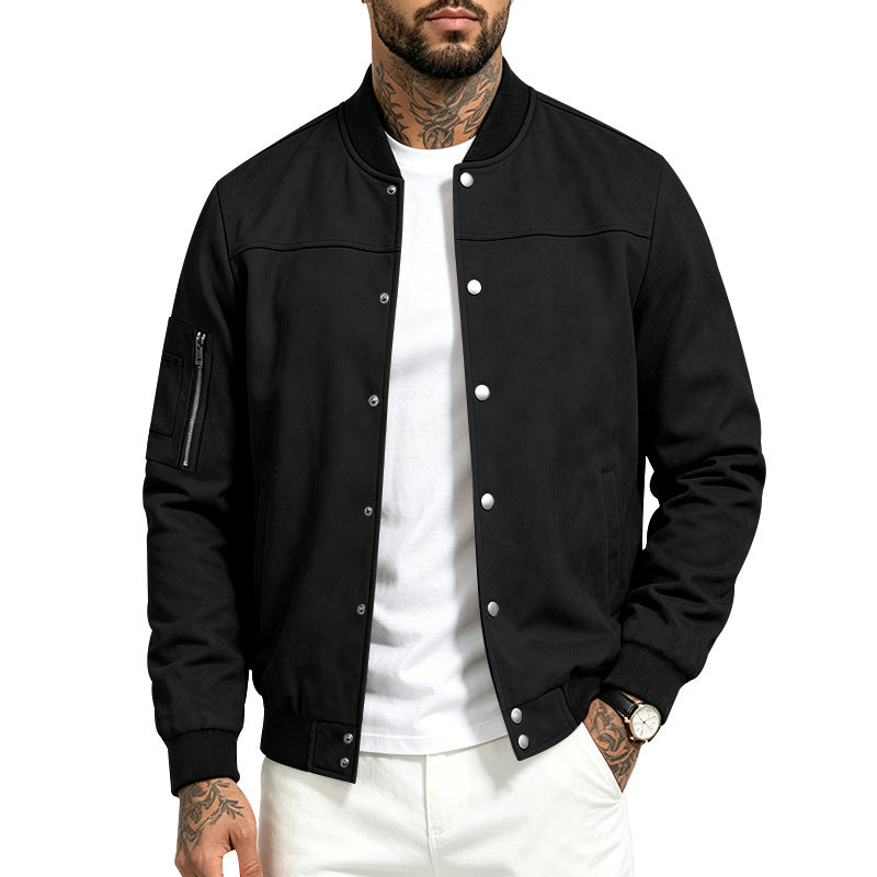 BENJAMÍN | CHAQUETA BOMBER DE ANTE SINTÉTICO