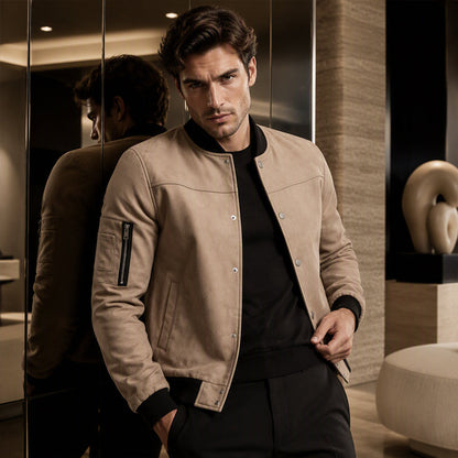 BENJAMÍN | CHAQUETA BOMBER DE ANTE SINTÉTICO