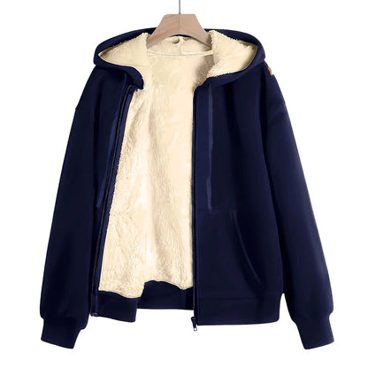 RAQUEL | CHAQUETA CON CAPUCHA Y FORRO AFELPADO