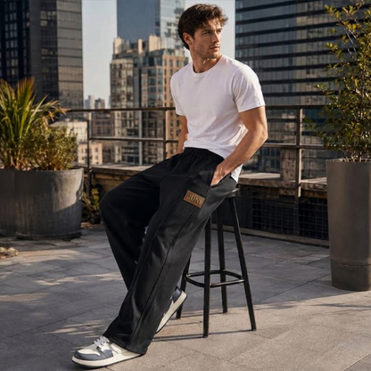 LUCIO | PANTALÓN ANCHO CON CORDÓN Y BOLSILLOS