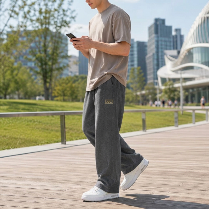 LUCIO | PANTALÓN ANCHO CON CORDÓN Y BOLSILLOS