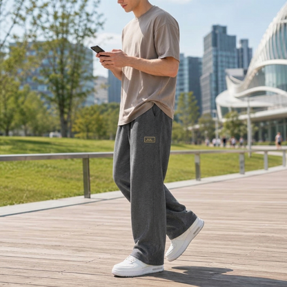 LUCIO | PANTALÓN ANCHO CON CORDÓN Y BOLSILLOS