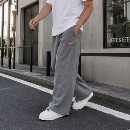 LUCIO | PANTALÓN ANCHO CON CORDÓN Y BOLSILLOS