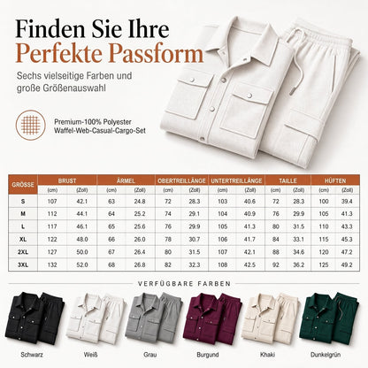 RUBÉN | CONJUNTO DE CHAQUETA Y PANTALÓN WAFFLE