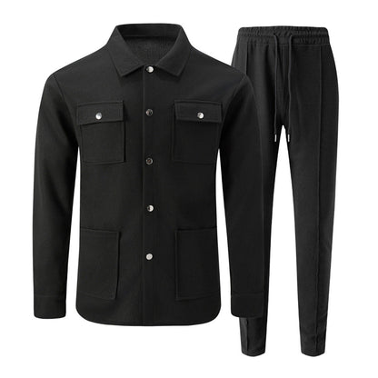 RUBÉN | CONJUNTO DE CHAQUETA Y PANTALÓN WAFFLE
