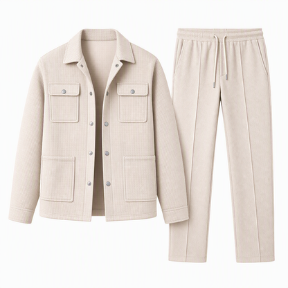 RUBÉN | CONJUNTO DE CHAQUETA Y PANTALÓN WAFFLE