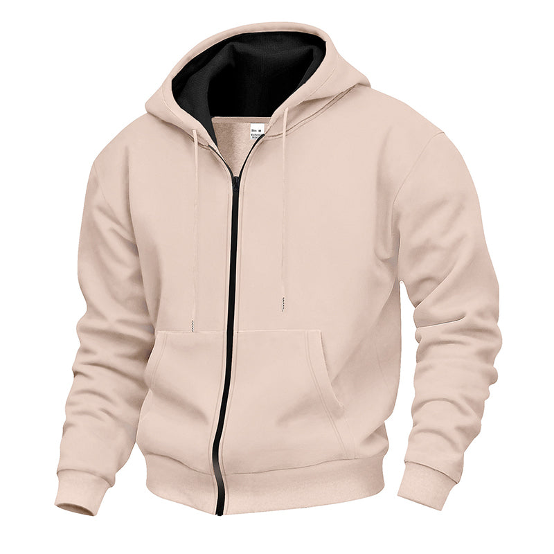 RAMIRO | SUDADERA FORRADA CON CAPUCHA Y CIERRE