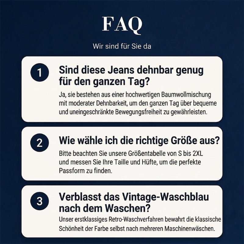 👖Mühelos schicke, locker sitzende Jeans mit weitem Bein