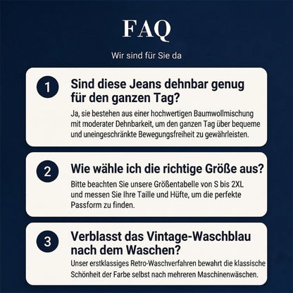 👖Mühelos schicke, locker sitzende Jeans mit weitem Bein